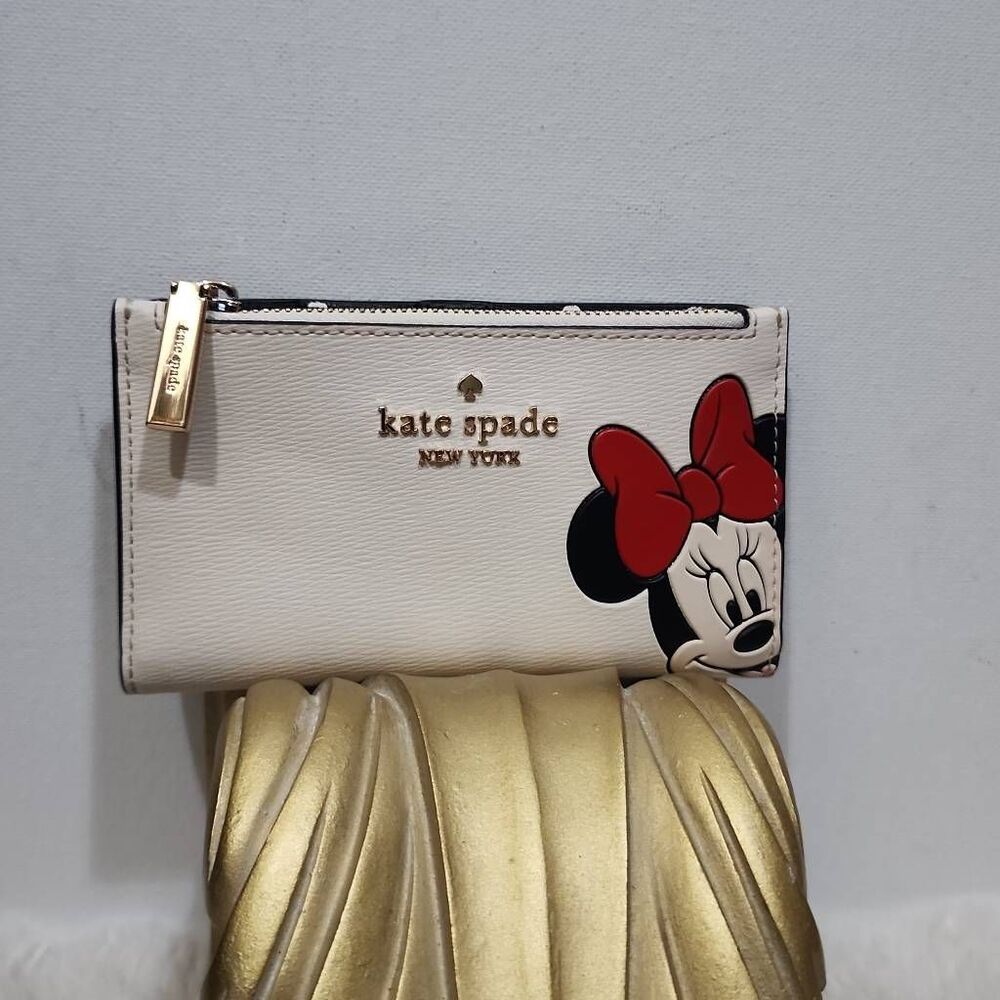 Disney X Kate Spade New York Minnie Mouse Small Slim Bifold Wallet